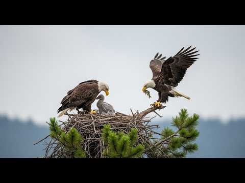 Eagle Family Survival in the Storm | From Egg to First Flight