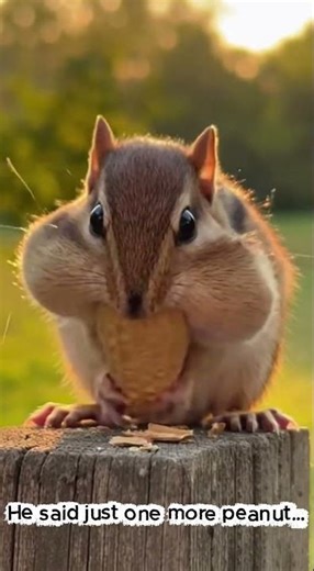 Tiny Chipmunk With Impossible Peanut 🐿️🥜 | #chipmunk #cuteanimals #funnyanimals #animalshorts