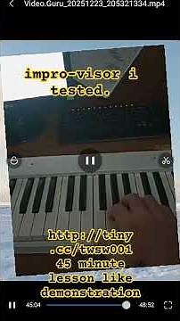impro-visor tested. 45 minutes lesson like video in link (c).