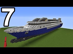 Minecraft tuto bateau de croisière partie 7/10