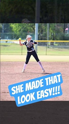 She Makes Third Base Look EASY #softball #fastpitch #shorts