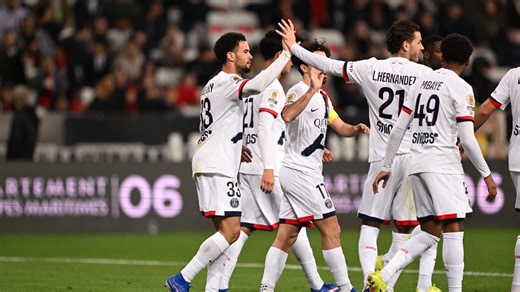 Nice-PSG: Paris s'offre une large victoire et reprend les commandes du championnat
