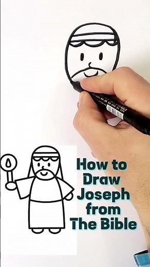 How to Draw Simple Joseph from the Bible