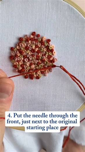 Master the art of French Knots with DMC threads! Elevate your embroidery skills with this easy tutorial and add stunning texture to your designs. 🧵✨ Contact us on Facebook to locate your nearest store! | DMC Philippines