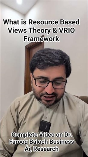 What is Resource Based Views Theory & VRIO Framework