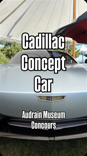 Cadillac Concept car at the #audrainconcours outfitted with its very own #polo set 🐎 Reminiscent of the autoramas back in the 50’s and 60’s with the #spaceagedesign and styling. Guess now it’s more #robotic design being on the cusps of #ai I’m sure it drives itself, pours your 🍷 and cuts your 🧀 for you too. 🤌🏼 | This Old Hotrod
