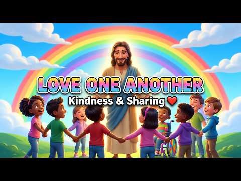 Love One Another | Christian Song for Kids | Learn Kindness & Sharing | Bible Songs for Children