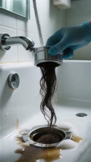 How to unclog a shower drain — 2-minute fix 🚿 #fixitwithfrank