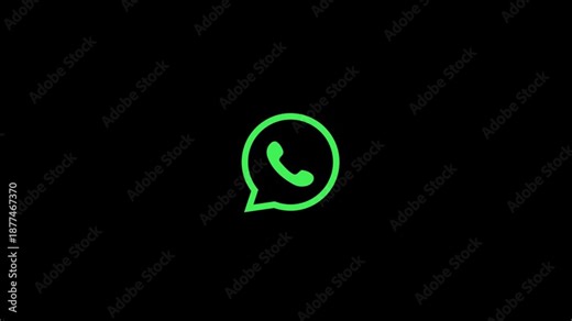 Mobile Messenger Icon , Modern App Symbol icon animation .