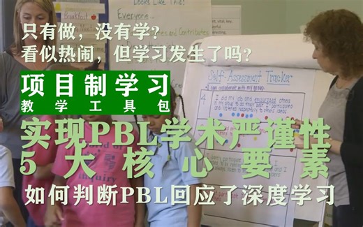 PBL学术严谨性5大核心要素 | 做中有学？| 玩中有学？| PBL教学设计