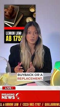 New Car Problems? This Law Changes Everything! | California Lemon Law 🍋