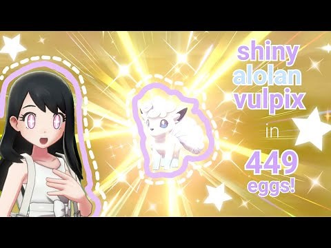 ♡ SHINY ALOLAN VULPIX - in 449 eggs! (pokemon sword) ♡
