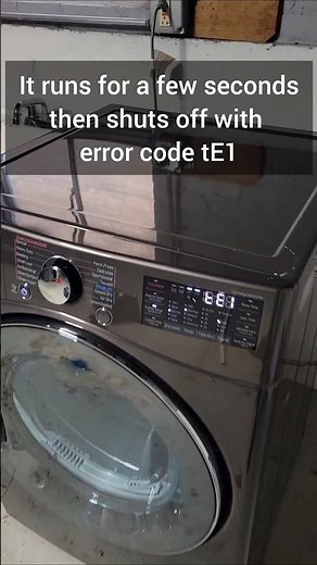 LG Gas Dryer Shuts Off with tE1 Error: Control Board Failure #aspecoappliancerepair #dryerrepair