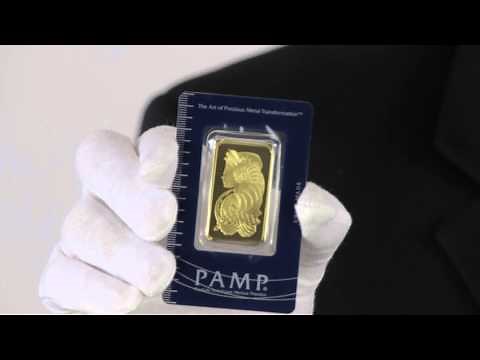 1 oz. PAMP Suisse Gold Bar .9999 Fine | Goldmart