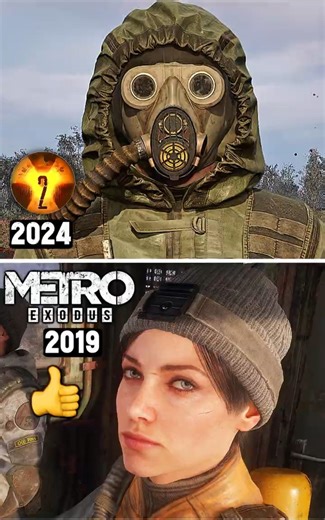 ☢️ STALKER 2 vs Metro Exodus 😮 #Shorts #Stalker2