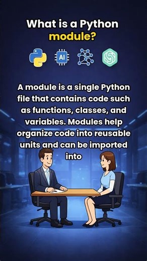 What is a Python module?? | Python Interview Question Explained #Shorts