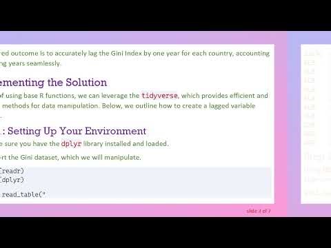 How to Lag a Variable by One Year in R While Accounting for Missing Years