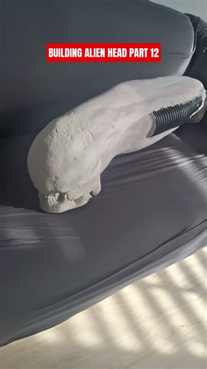 BUILDING ALIEN XENOMORPH HEAD PART 12 #diy #alien #head