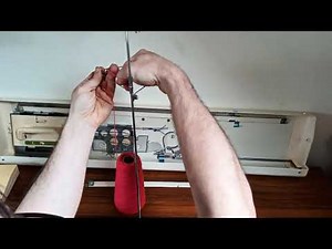 How to set up a Brother Punchcard knitting machine