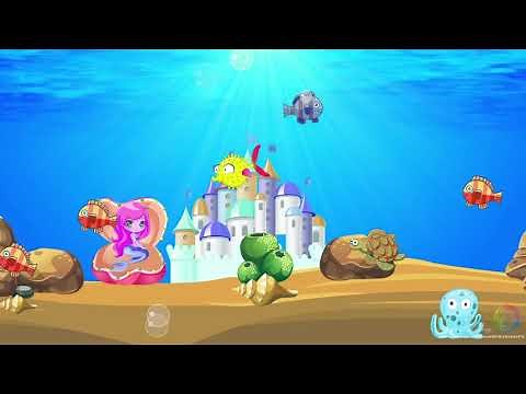 Cartoon ocean aesthetic atmosphere background video - LED Background 4K