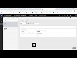 D365 Finance Fixed Asset Depreciation Profile setup