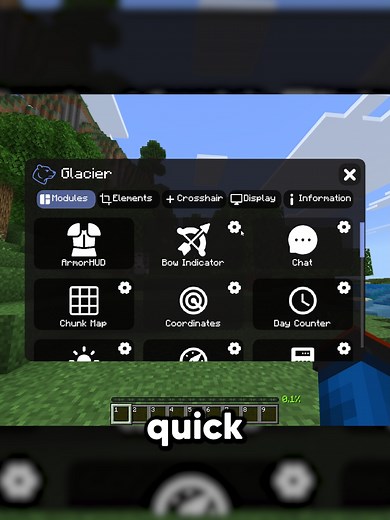 Minecraft Bedrock Texture Pack With A Mod Menu? #minecraft #mcpe #minecraftbedrock #fyp #minecrafttexturepack