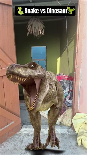 Snake vs Dinosaur🦖 #shortvideo #magic #viralvideo #ytshorts #trending