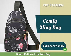 Sling Bag Sewing Pattern | Sling Bag Pattern | Beginner Pattern | Bag Pattern | Sewing Pattern | PDF Sewing Pattern | Easy Sling Bag Pattern - Etsy UK