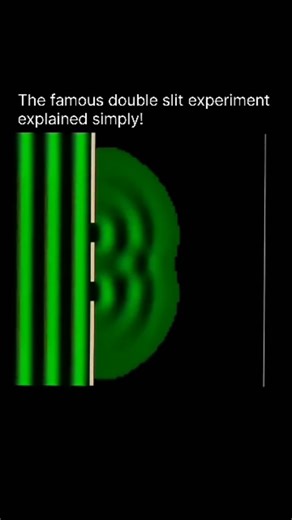 explaining on Instagram: "The Double Slit Experiment shows that light and even tiny particles like electrons act as both waves and particles 🌊⚛️. When light passes through two narrow slits, it creates an interference pattern of bright and dark bands on a screen — proving its wave nature. But observing it directly makes it behave like particles! 👀✨ . Follow @explain.era for more such reels 🙌🔥 . . #explore #education #science #technology #inspire #universe #explorepage #ideas #learning #facts 