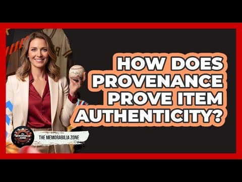 How Does Provenance Prove Item Authenticity?