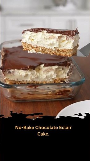 No-Bake Chocolate Eclair Cake