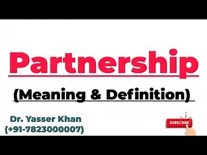 Partnership - Meaning Of Partnership | Definition Of Partnership