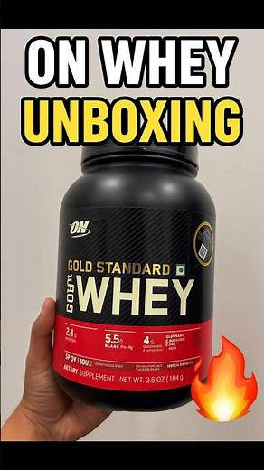 ON Whey Gold Standard Unboxing 🔥 100% Original Protein Review | Fitness Journey Start 💪 #realwhey