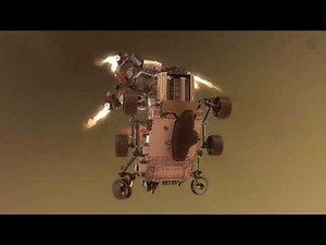 NASA Mars 2020 Perseverance Rover Landing Animations - Entry, Descent, and Landing