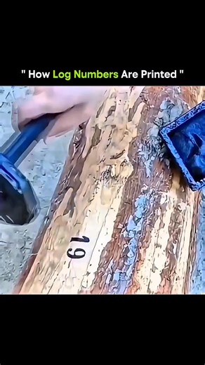 SCIENCE IN DECODED FORM | Printing numbers on logs isn’t just scribbling with chalk — it’s a careful, durable, and sometimes high-tech process that ensures... | Instagram