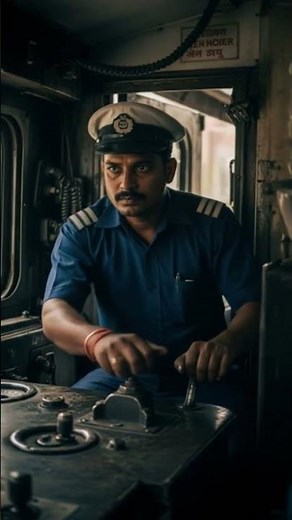 Indian loco pilot driving train 💕 #alp #train #locopilot #india #ai
