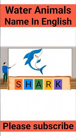 Water Animal Spelling-Learning Sea Animal Names I Water Animals Vocabulary I Comman Sea Animals Name