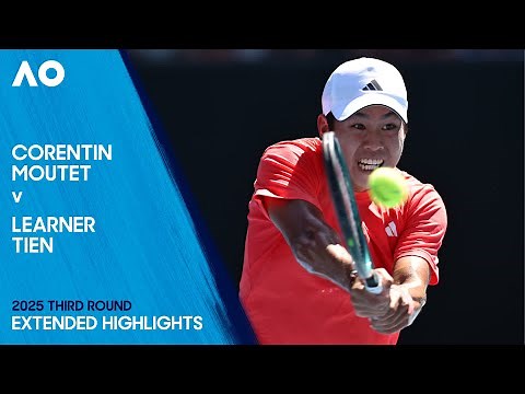 Corentin Moutet v Learner Tien Extended Highlights | Australian Open 2025 Third Round