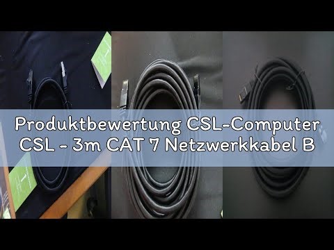 Produktbewertung CSL-Computer CSL - 3m CAT 7 Netzwerkkabel Black Series Gigabit Ethernet LAN Kabel -