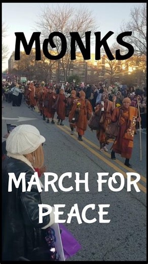 MONKS MARCH FOR PEACE in Decatur, Georgia 12/30/25 ☮❤☮❤