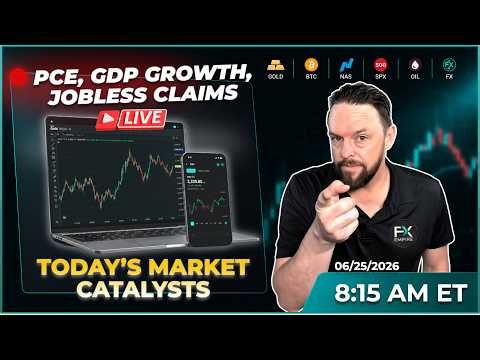 LIVE: PCE Inflation, GDP & Jobless Claims | Stocks, Gold & Bitcoin Before the Open