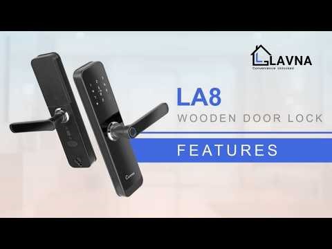 Features of LAVNA LA8 Digital Wooden Door Lock | Features | Fingerprint, PIN, Mobile App & More