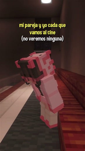 mi novia y yo cada vez que vamos al cine #minecraft #shorts