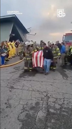 Somber tribute: Maine firefighters halt operations to pay respects to fallen firefighter