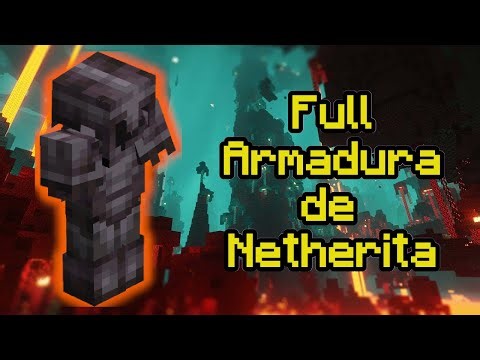 "ARMADURA de NETHERITE COMPLETA al fin"