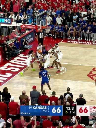 WE'RE HEADED TO OVERTIME‼️ Watch the ending of Kansas-NC State on ESPN and the ESPN App 🍿 | ACC Network