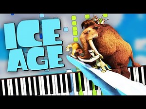 Ice Age - Manny's Flashback Soundtrack (Ice Age Cartoon Theme Song on Piano Cover, midi Sheet Music)