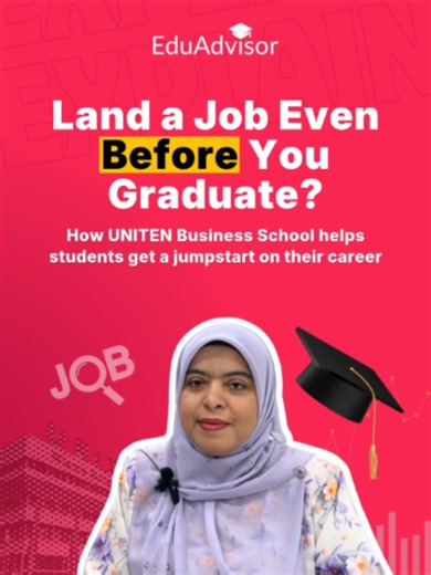 Curious about what UNITEN’s (@uniten.official@studyuniten) Business School can offer you? Hear all about their Work-Based Learning and how it can land you a job before you even graduate! #UNITEN #businessstudies #businessschool #eduadvisormy