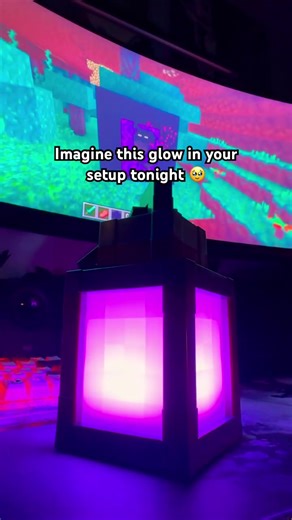 This Minecraft lantern will bring out your inner child ✨🥹 #Minecraft #minecrafter #nostalgia #minecraftlamp
