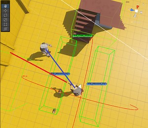 How can I have my gun barrel point at the enemy when aim locked? Right now only the player does.